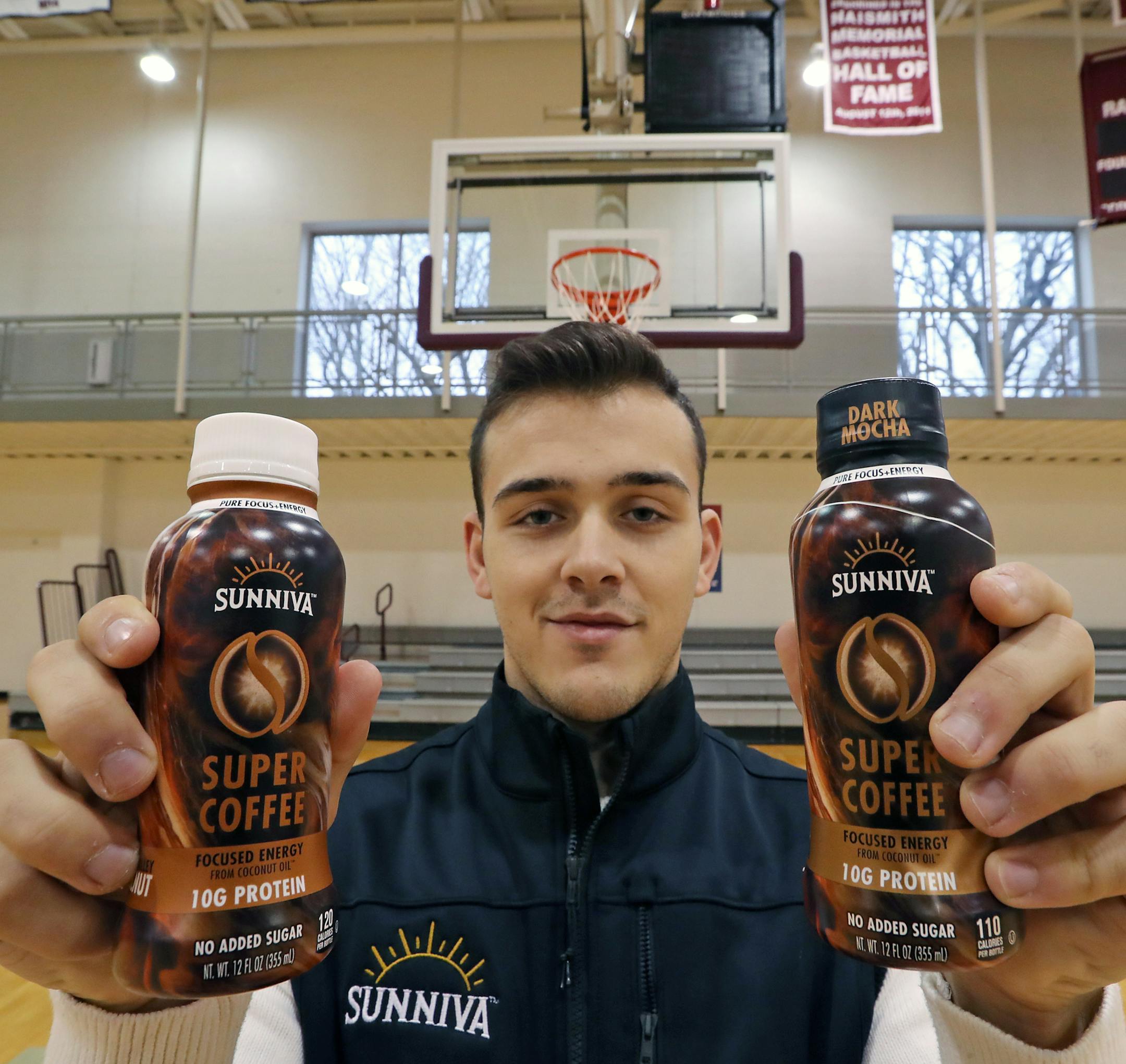 Philadelphia University point guard Jordan DeCicco showed his Sunniva Super Coffee in Philadelphia. He reported $300,000 in sales ending 2016 with a projection of $2.6 million in 2017.