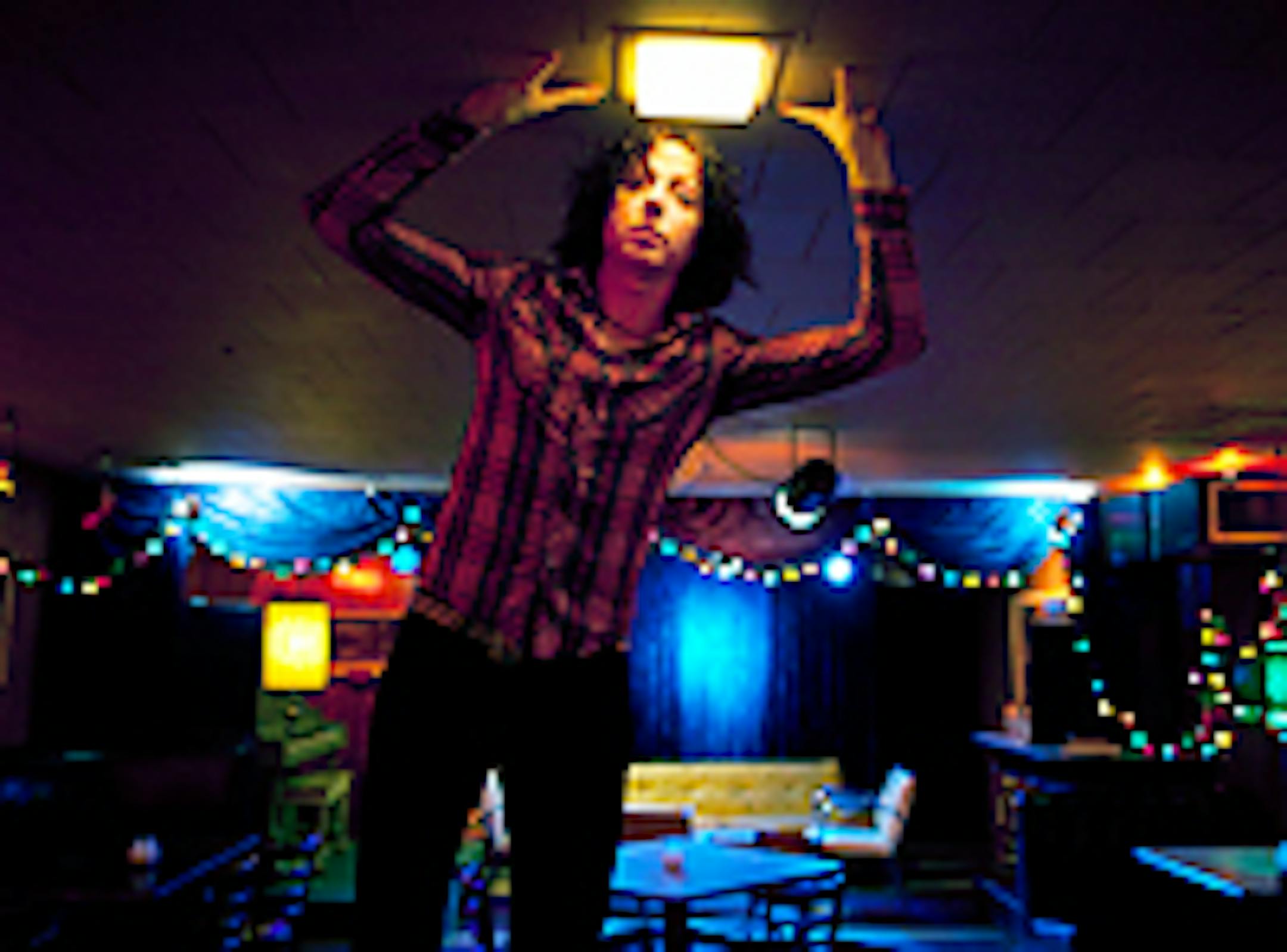 Mark Mallman in the basement of the Turf Club