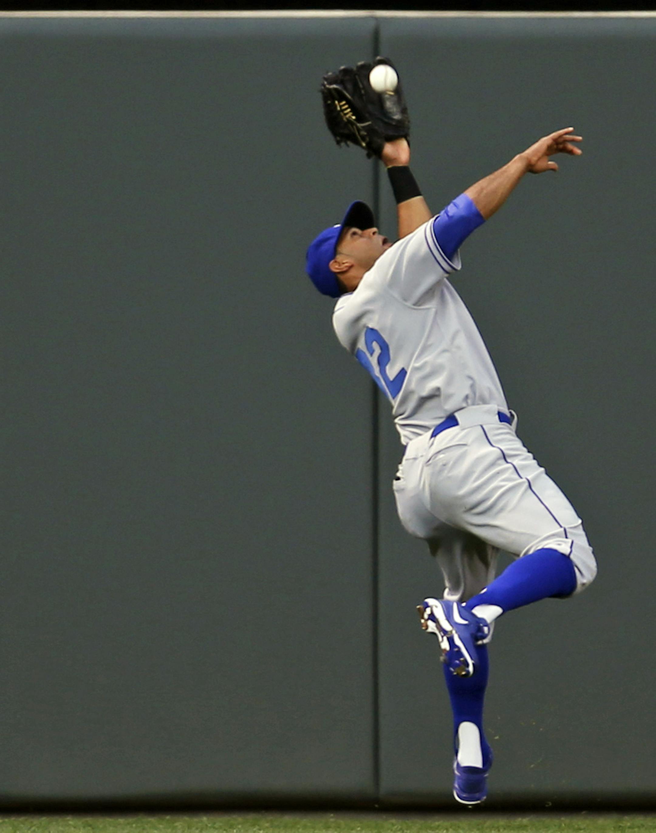 At the Twins game against the Brewers at Target Field, Aaron Hicks made a spectacular catch of Lucroy's fly ball in the fourth inning. ] richard tsong-taatarii@startribune.com