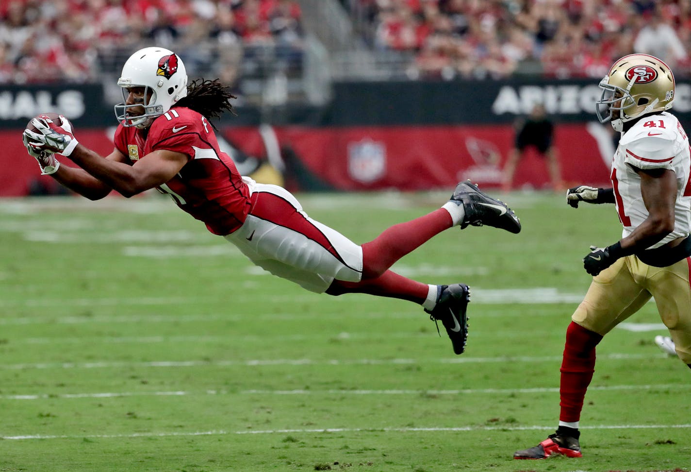 Arizona Cardinals wide receiver Larry Fitzgerald.