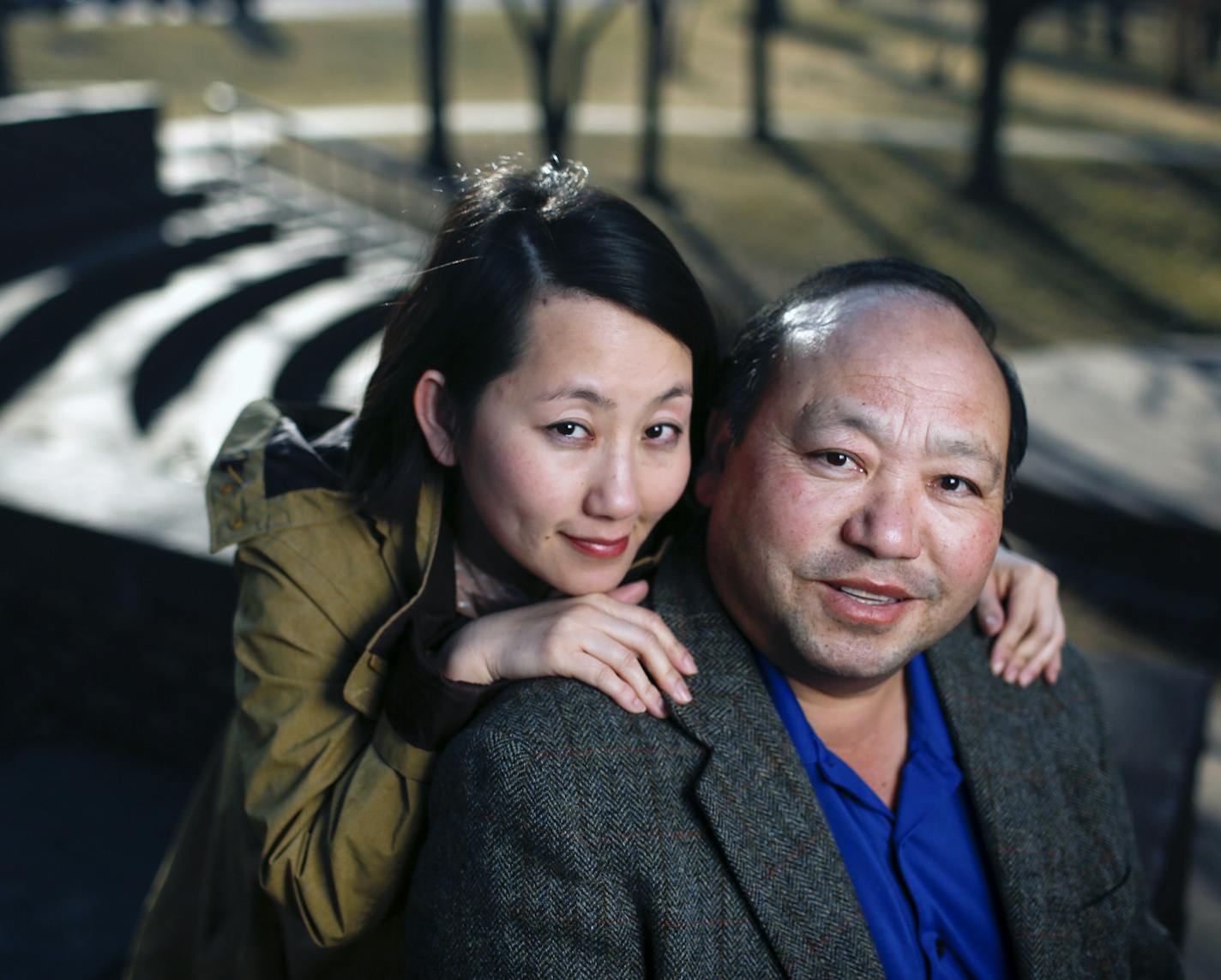 Hmong writer Kao Kalia Yang (left), whose second memoir will be published in May by Henry Holt. The book focuses on the life of her father, Bee Yang (right), who is what is known as a "song poet" in Hmong culture, composing and singing poems about Hmong life, politics, immigration,history, and love. Kalia Yang is the author of the best-selling "The Latehomecomer," which was published in 2008, and her new book, "The Song Poet," will be published in May. ] Brian.Peterson@startribune.com St. Paul,