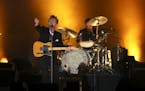 John Mellencamp early in his State Fair Grandstand set Tuesday night.