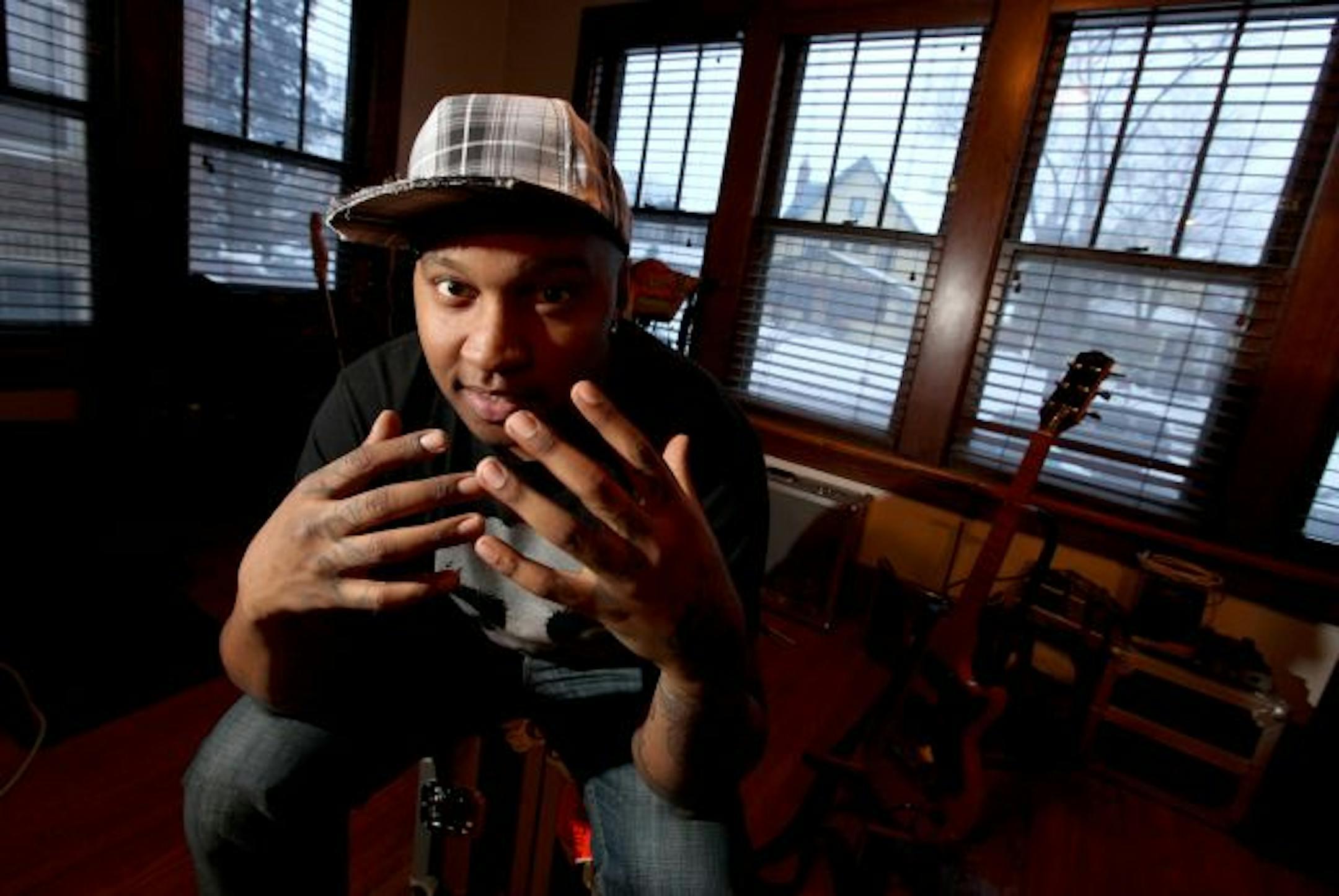 P.O.S. in his south Minneapolis studio