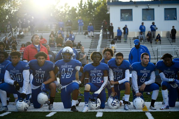 The 2021 Minneapolis North football team is the focus of the upcoming “Boys in Blue” documentary.