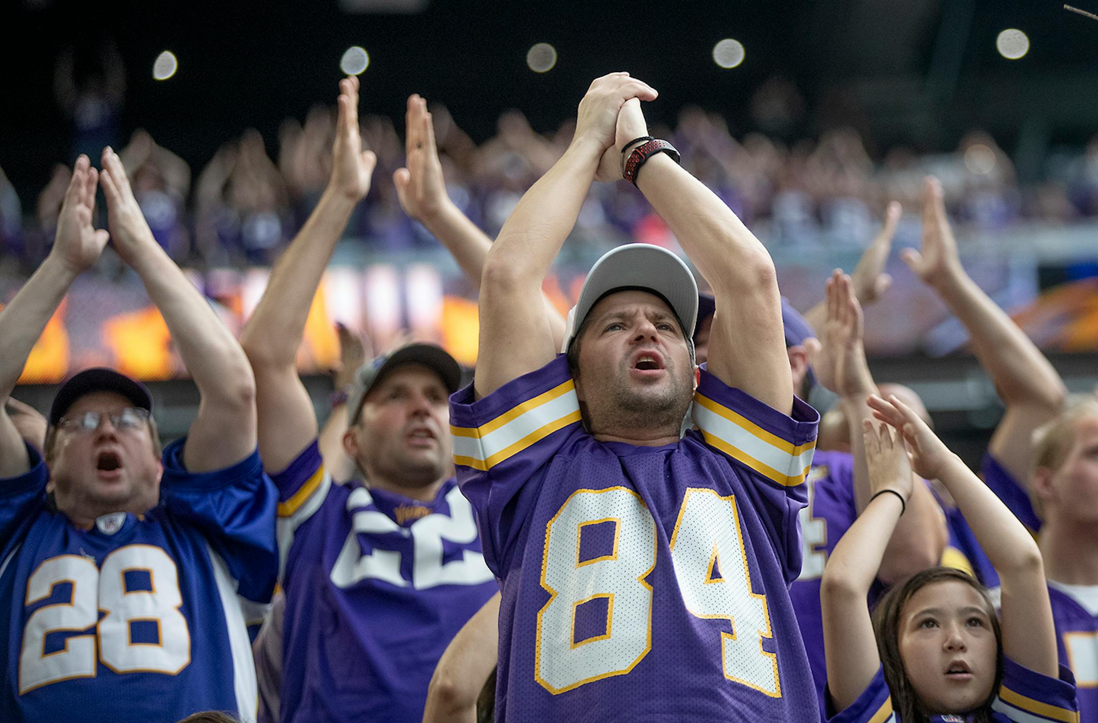 Vikings fan cheered the SKOL chant earlier this season.