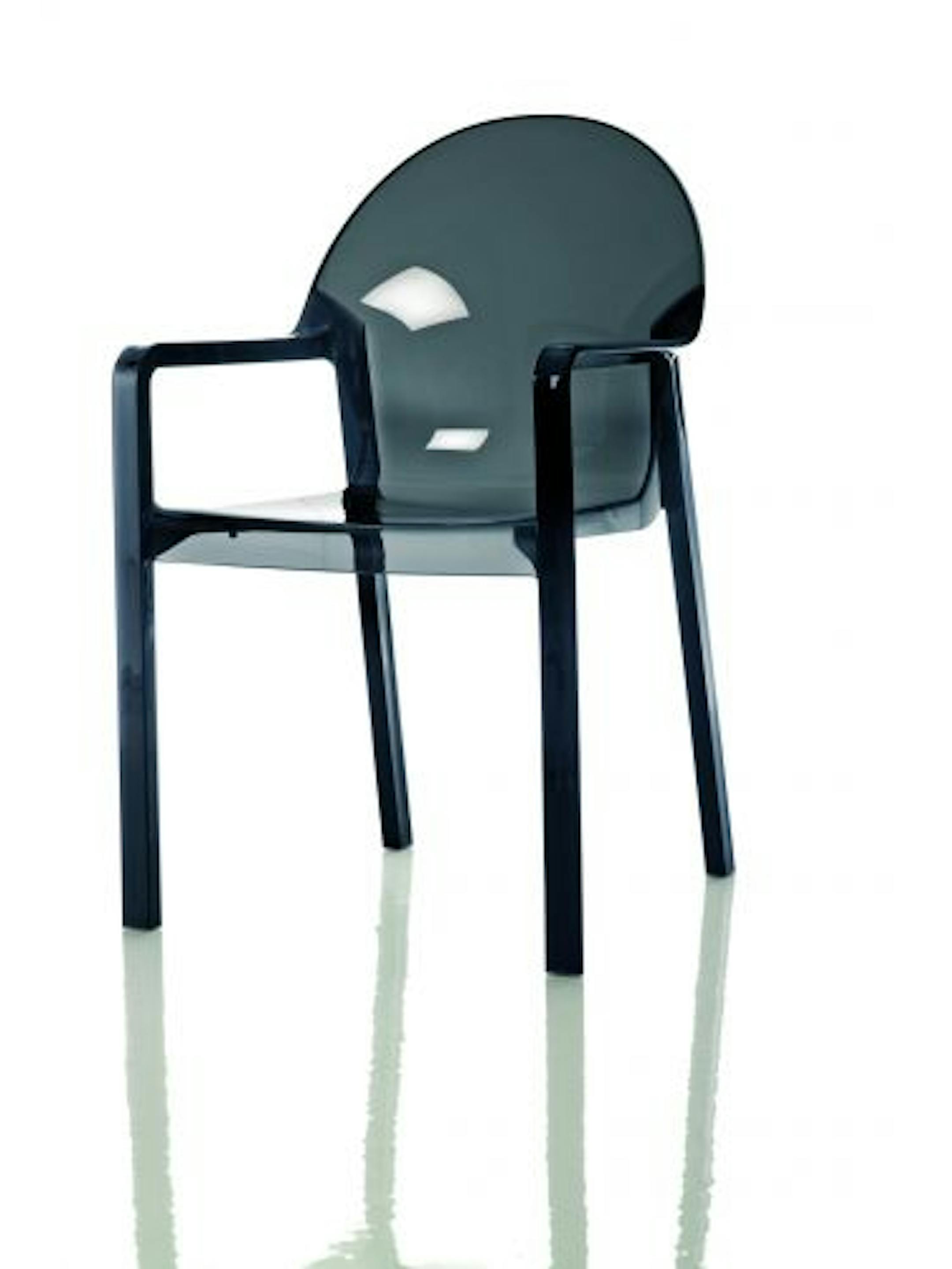 At Roam's garage sale, the Tosca acrylic chair in clear or gray is $182, regularly $364.