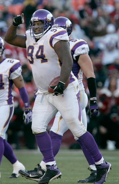 Pat Williams leads the Viking defense tonight against the Chicago Bears.