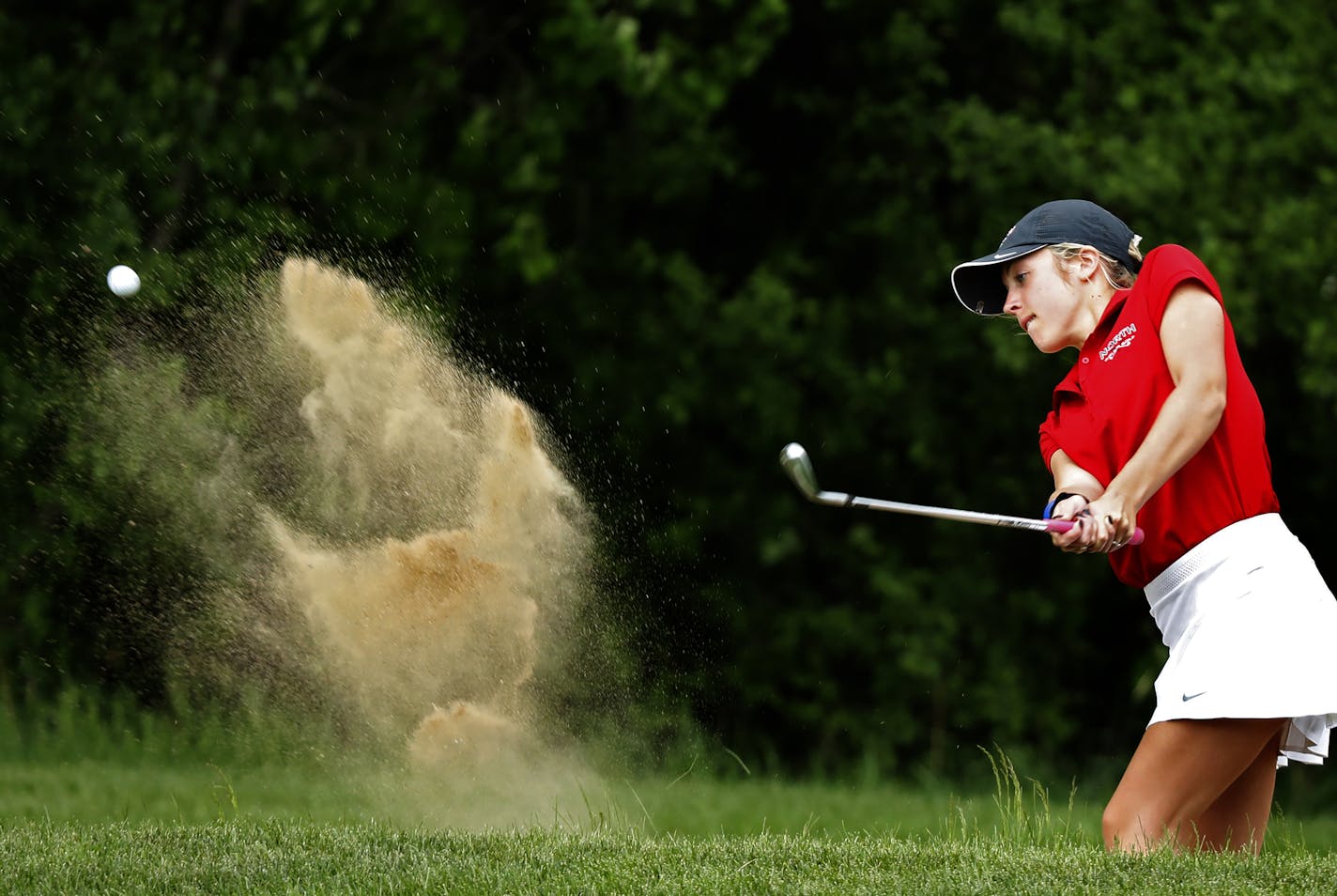 Megan Welch of Lakeville North's girls' golf team played in the South Suburban Conference meet at Valleywood Golf Course in Apple Valley ]Richard Tsong-Taatarii&#xef;rtsong-taatarii@startribune.com