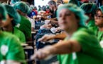 The annual Pack the Park event at Target field attracts thousands of volunteers to prepare meals for Feed My Starving Children.