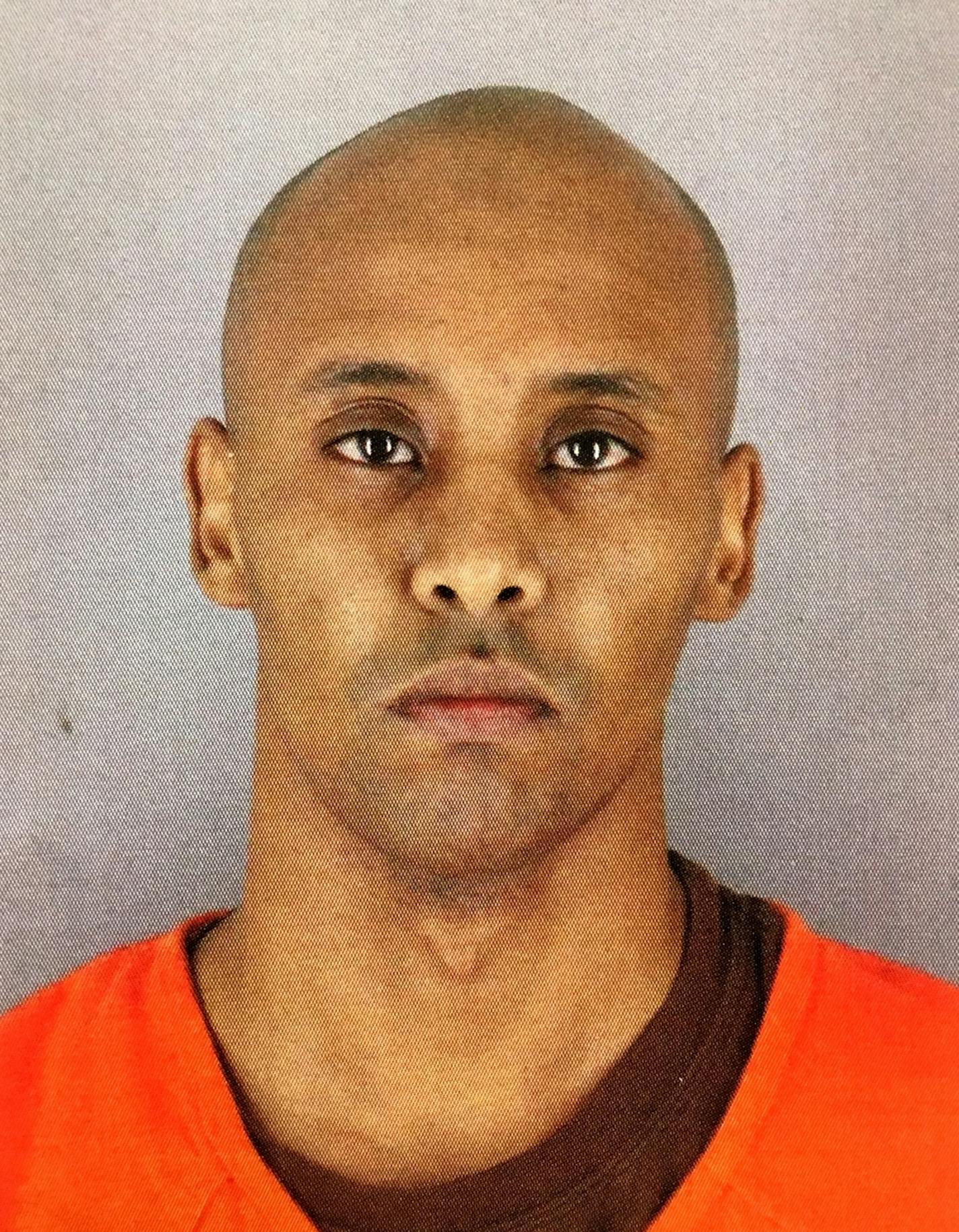 The booking mug of Mohamed Noor. This was provided by Hennepin County Sheriff's department.