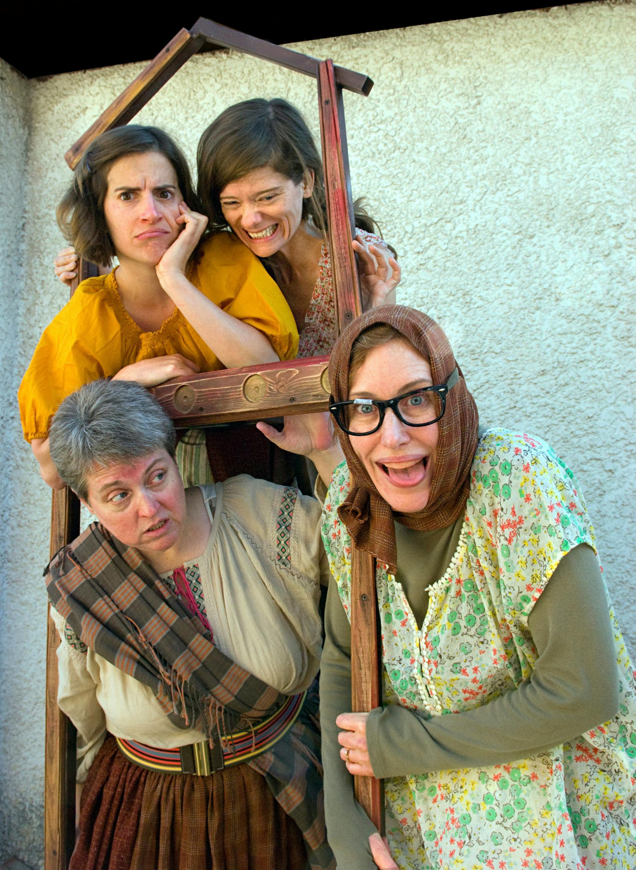 Clockwise from upper left: Elise Langer, Kimberly Richardson, Sarah Agnew and Karen Wiese-Thompson in "Il Campiello."