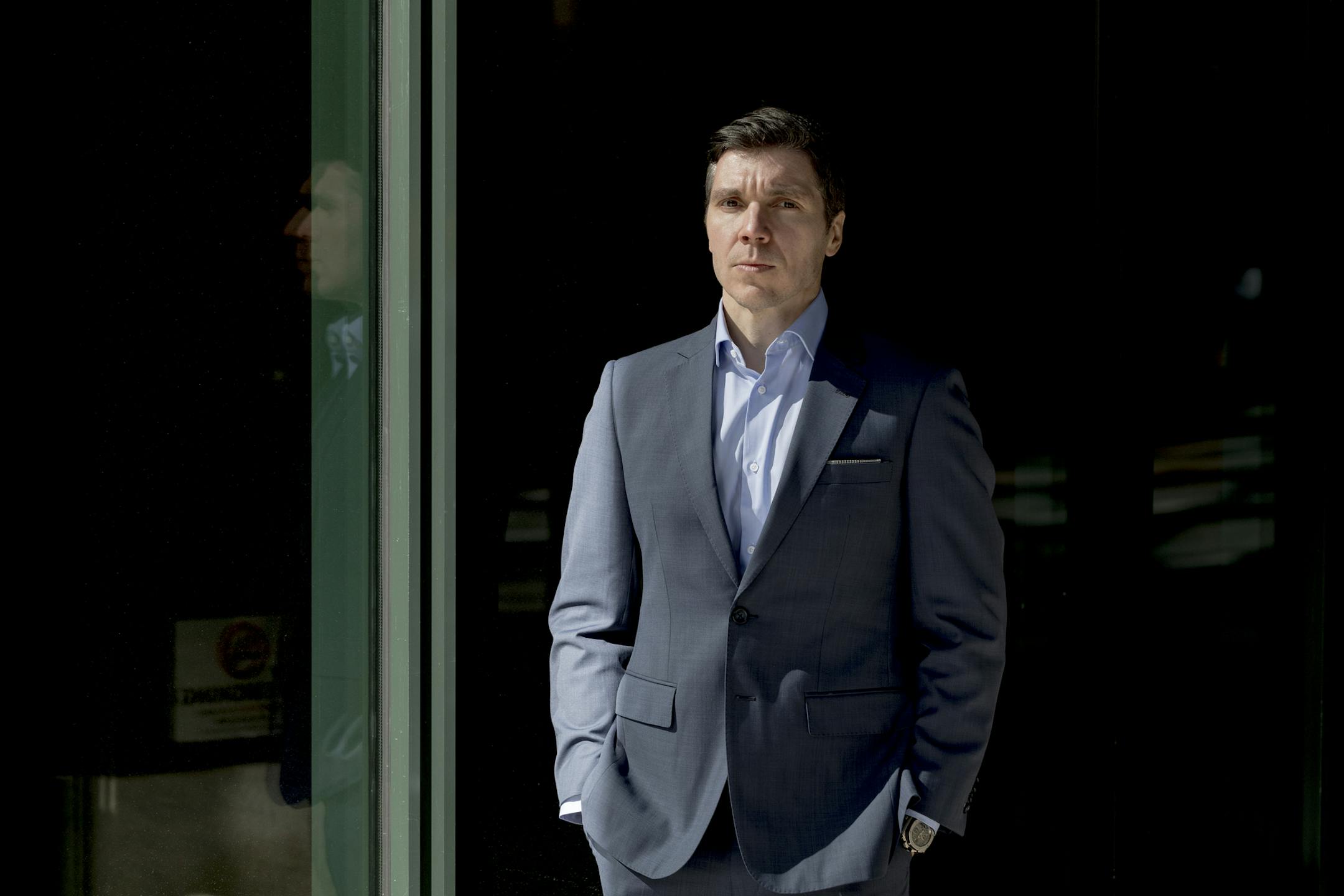 Dr. Corey McCann, chief executive of Pear Therapeutics, in San Francisco, Feb. 19, 2018. Pear Therapeutics is at the forefront of a new category of medical treatment, offering what company executives call “prescription digital therapeutics.” (Jason Henry/The New York Times)