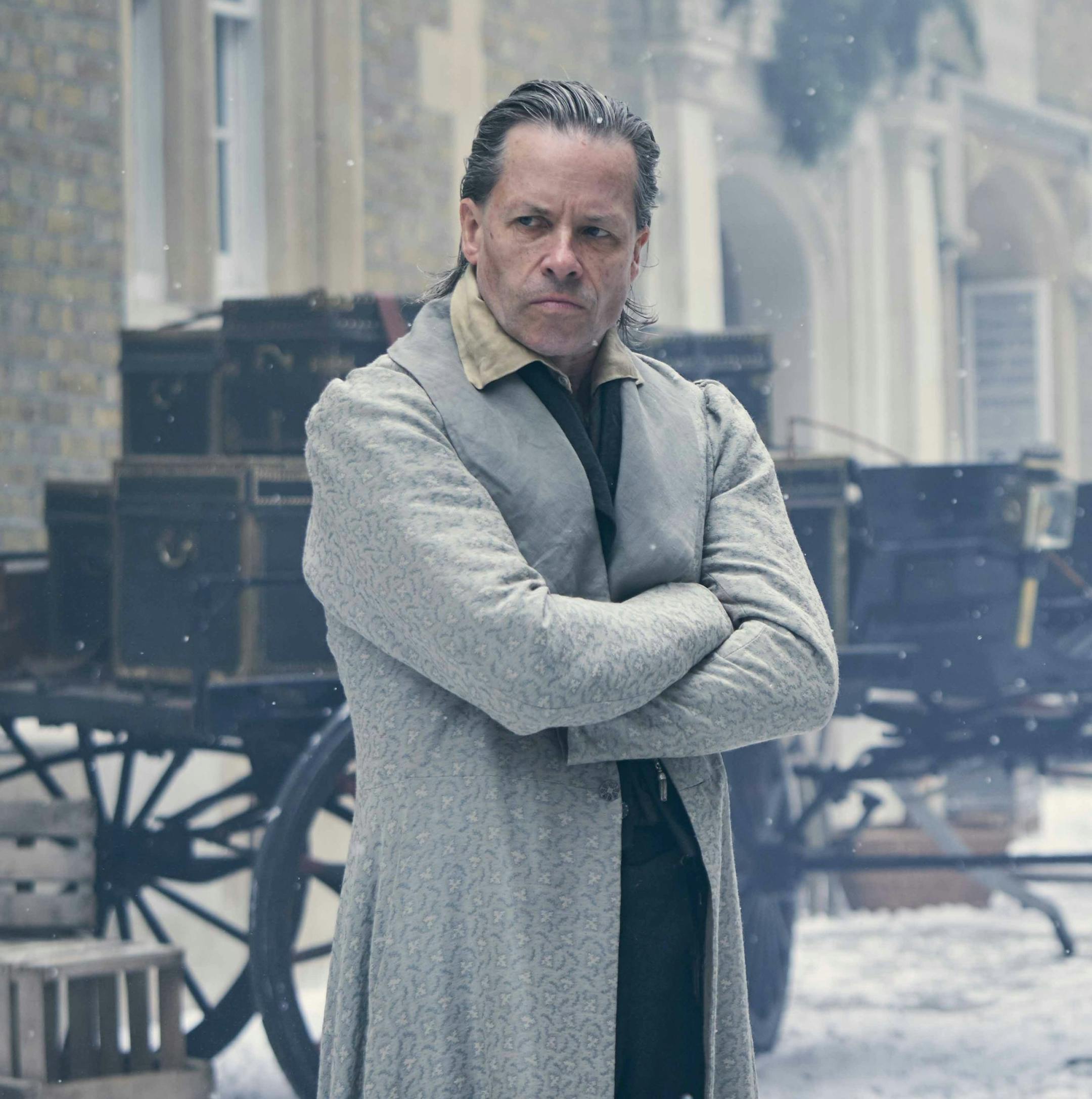 England-born Australia raised actor Guy Pearce stars as Ebenezer Scrooge in FX's new version of Charles Dickens' classic, "A Christmas Carol," premiering Dec. 19. (FX) ORG XMIT: 1510362