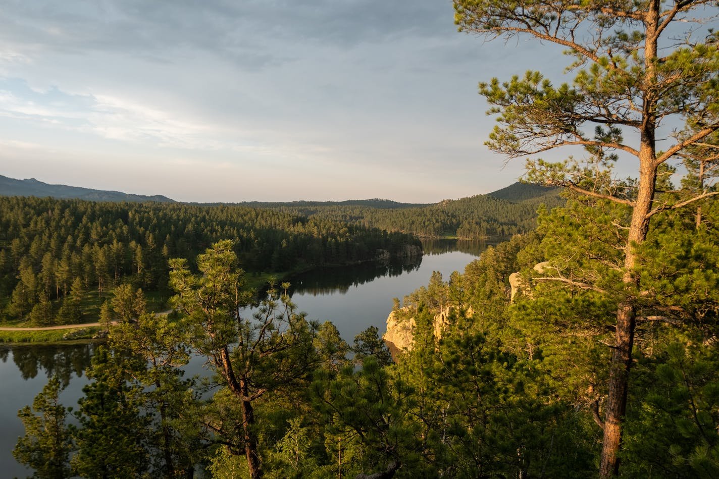 Golden hour on our last day at Custer.