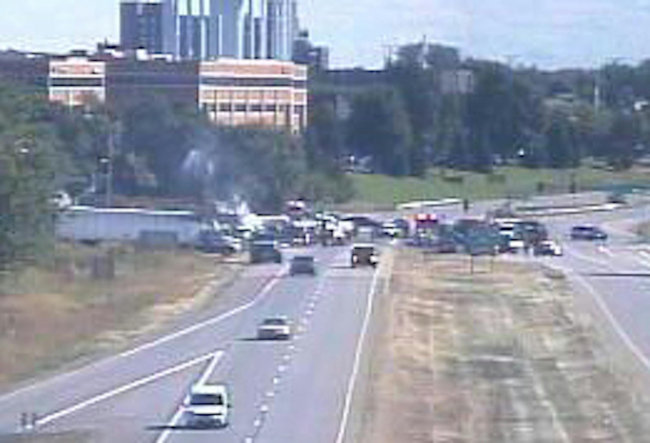 Scene of a fatal accident in Golden Valley. View is looking east along Hwy. 55 from Hwy. 169.