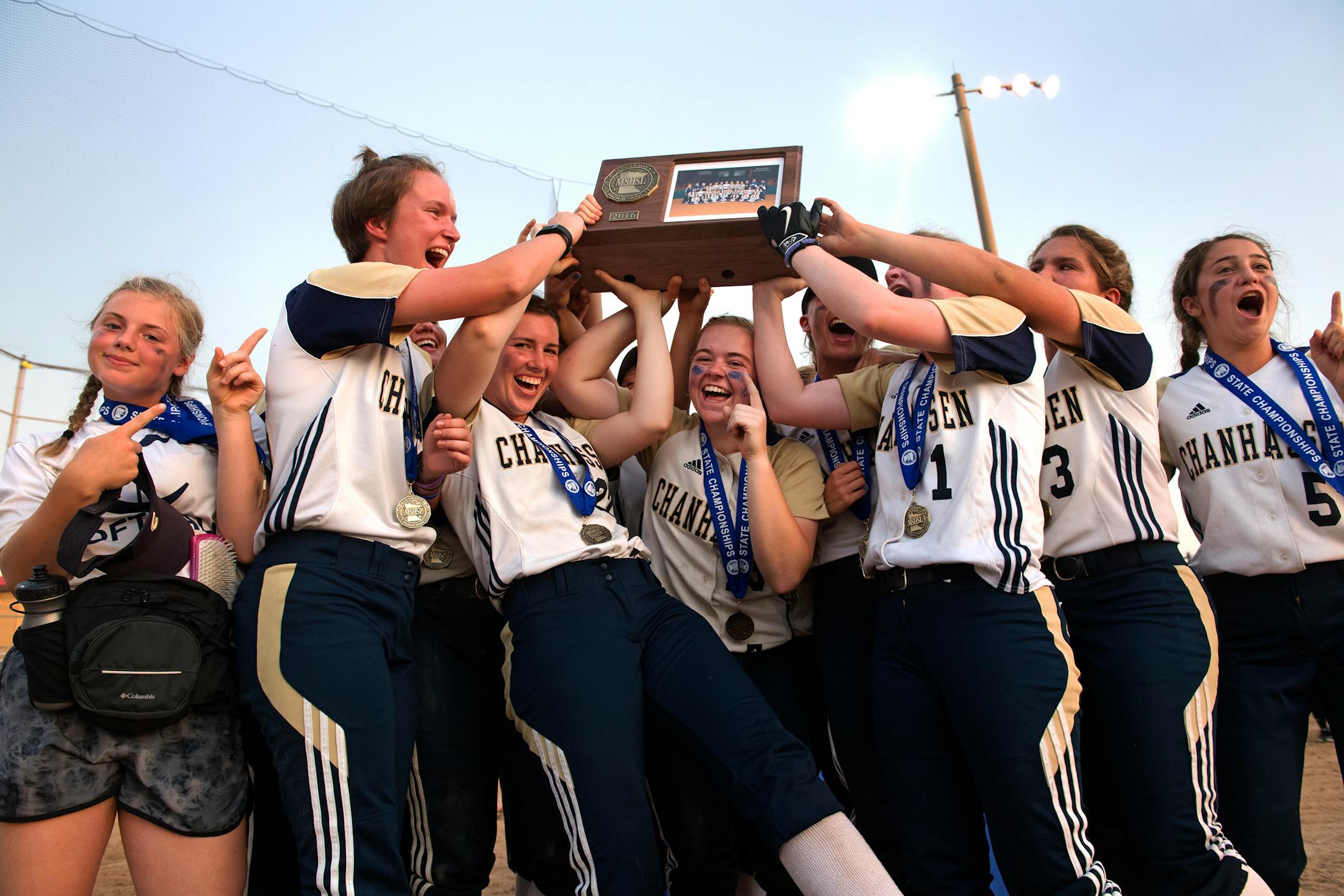 Chanhassen players celebrated their Class 4A softball state championship last year in North Mankato. Which team will hoist the hardware this year? We'll find out this week.