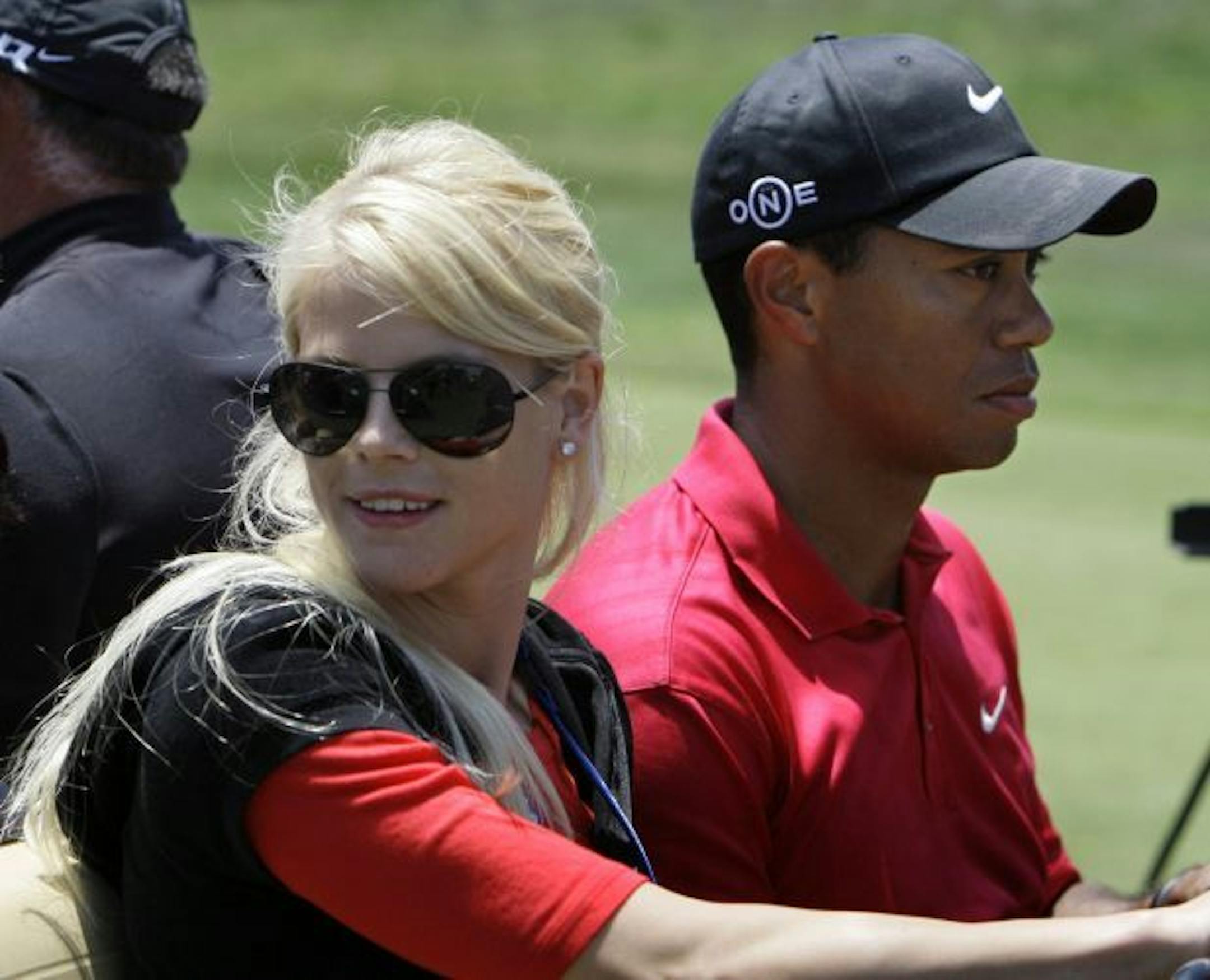 Elin Nordegren and Tiger Woods