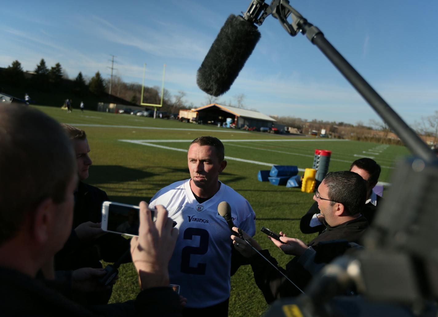 Kicker Kai Forbath met with the media for the first day as a member of the Minnesota Vikings after the team let Blair Walsh go.