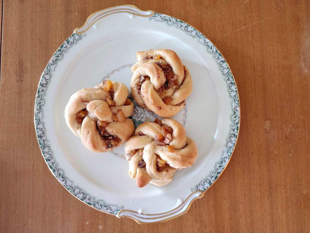 Baking legend Marjorie Johnson’s honey apricot sweet roll twists won a blue ribbon at the 2022 Minnesota State Fair.