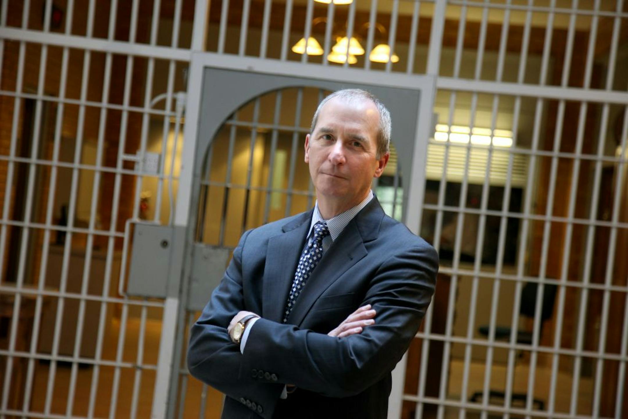 Minnesota assistant corrections commissioner David Crist, a former warden at Stillwater and Lino Lakes prisons will be retiring in April. Crist talked about the grittiness of what he knows about working inside prisons during a tour, Tuesday, April 24, 2012. Crist described how prisons have changed, and what they might look like 20 years from now. (ELIZABETH FLORES/STAR TRIBUNE) ELIZABETH FLORES � eflores@startribune.com