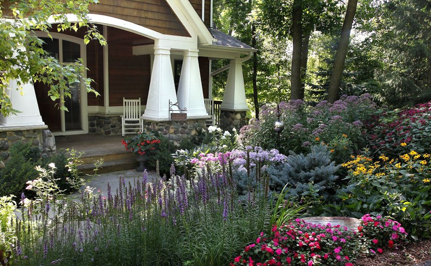 Tricia Frostad's front yard garden in Chanhassen.