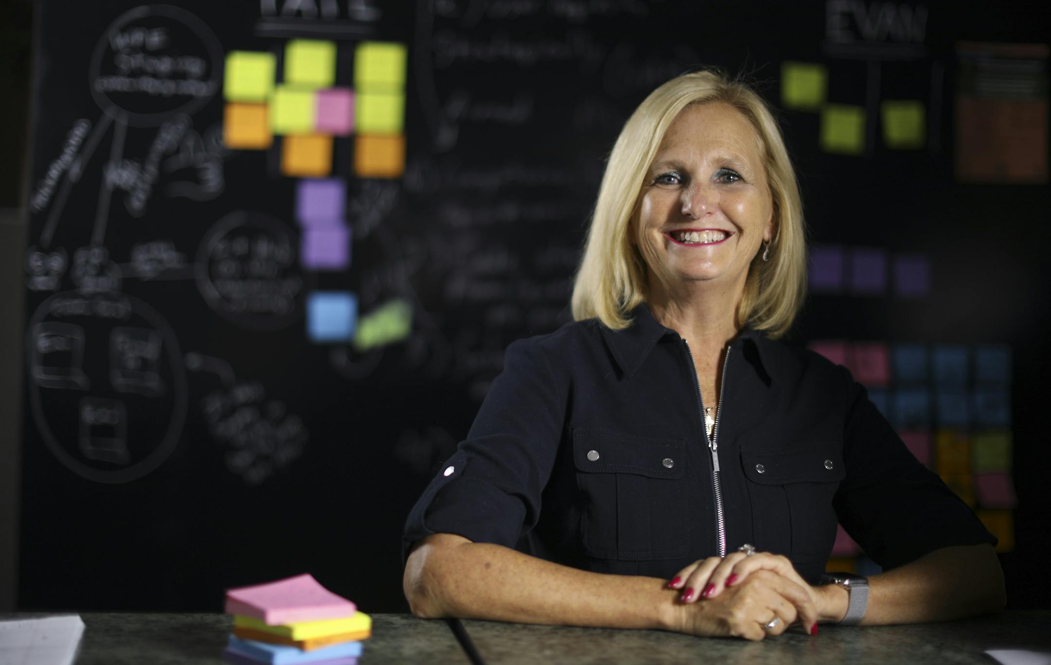 Robin Kocina in the offices of Media Relations in Burnsville. ] JEFF WHEELER ï jeff.wheeler@startribune.com Robin Kocina has decades of experience in public relations. Her Burnsville firm Media Relations recently acquired Encourage Her Network, a professional organization for women. She was photographed in the offices of Media Relations Tuesday afternoon, October 25, 2016 in Burnsville.