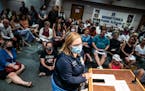Dr. Elizabeth Reed spoke at a school board meeting Aug. 19 in favor of mask-wearing in Minnetonka Public Schools.