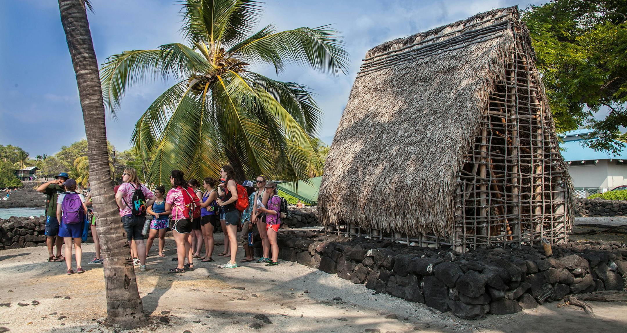 Guided tours at the now-restored City of Refuge (Pu'uhonua O Honaunau National Historic Park), on the south Kona Coast, explore the 180-acre site where law-breaking Hawaiians sought refuge from punishment. (Steve Haggerty/TNS) ORG XMIT: 1188179