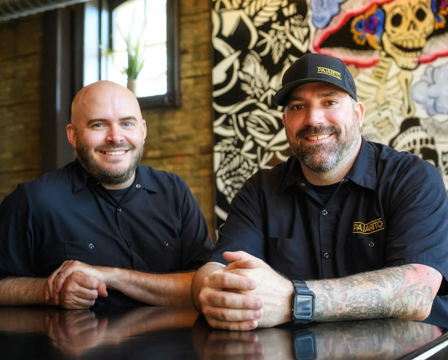 Pajarito co-owners and co-chefs Tyge Nelson, left, and Stephan Hesse.