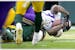 Vikings running back Cam Akers (31) scored a touchdown in the first quarter when the Minnesota team played the Packers in October in Green Bay.