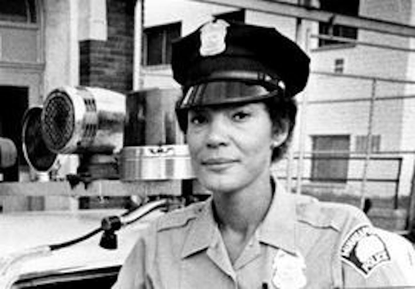 Dee McKinnies, who later married Jim Dunn, is shown here in 1976, when she another female officer became Minneapolis' first all-female patrol tandem.