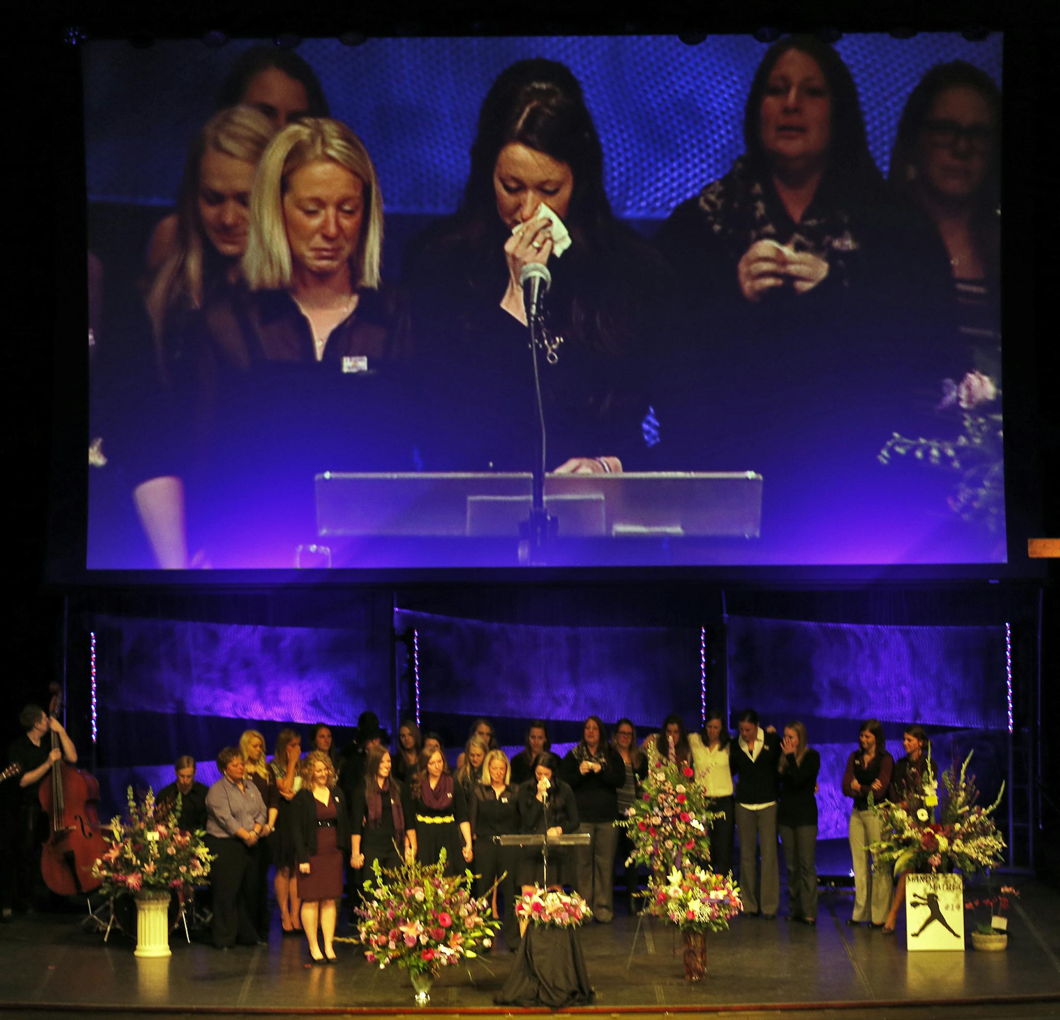 Celebration service for Mandy Matula of Eden Prairie at Grace Church in Eden Prairie.