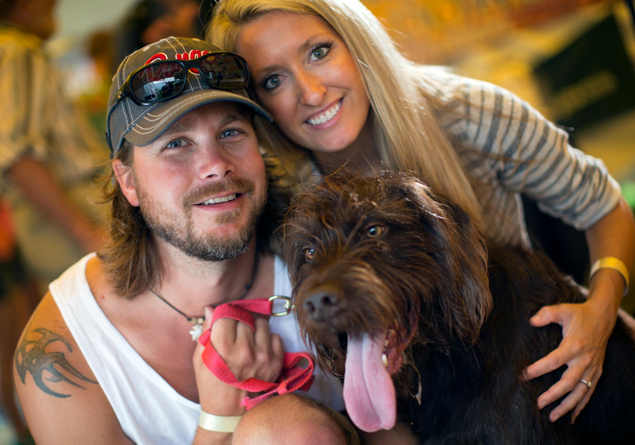 Mitch and Samantha Hackenmueller of Zimmerman with Kane