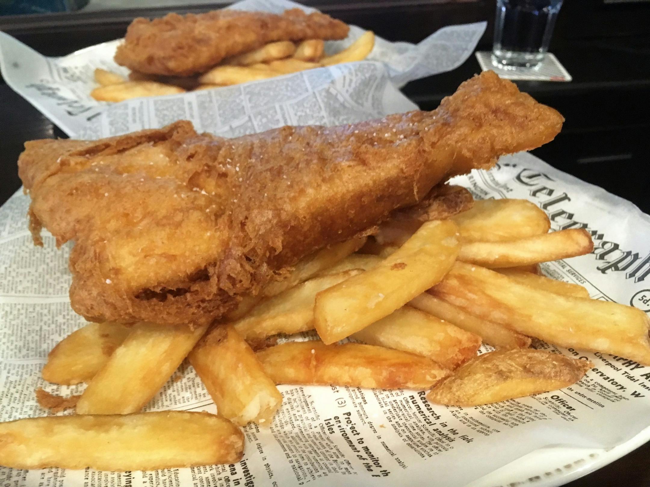 Fish and chips at the Local West End