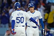 Two of the drivers of the Dodgers' offense, Mookie Betts (50) and Shohei Ohtani (17), have three MVP trophies and 10 All-Star selections between them.
