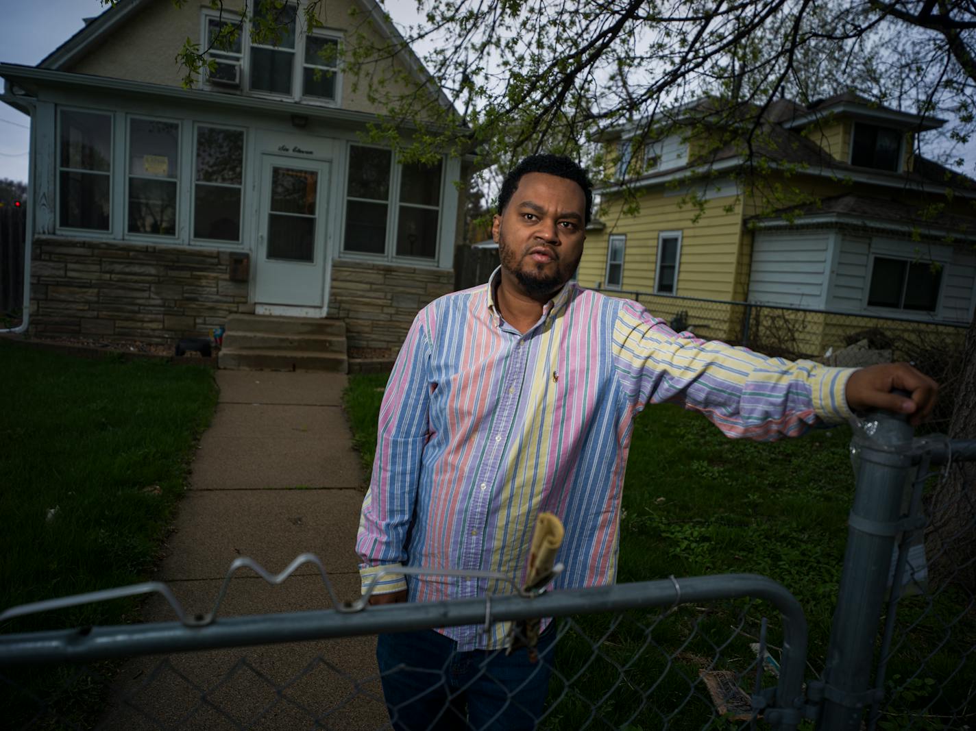 Blan Tadasa is still upset with MPD who searched his home without a warrant and how his complaint led to no disciplinary action in Minneapolis, Minn., on Monday, May 9, 2022. ] RICHARD TSONG-TAATARII • richard.tsong-taatarii@startribune.com