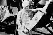 Phoebe Fairgrave Omlie stood by her plane in August 1929.
