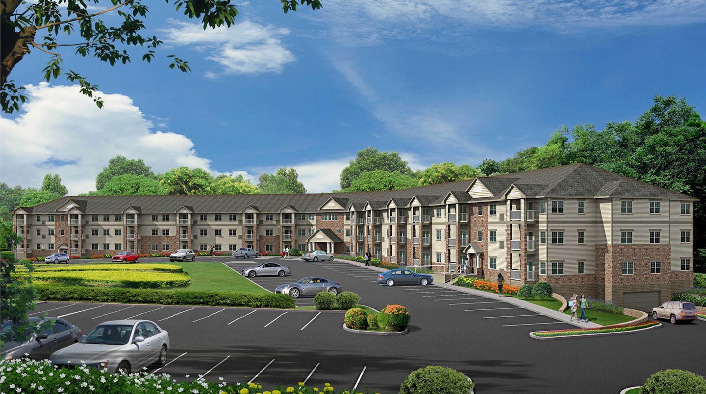 Rochester Maine Heights Big new suburban apartment projects are in Rochester's development pipeline this year, including Maine Heights, which will see 359 new units going up along Hwy. 52 in the southwestern part of the city. CREDIT: Cole Group Architects