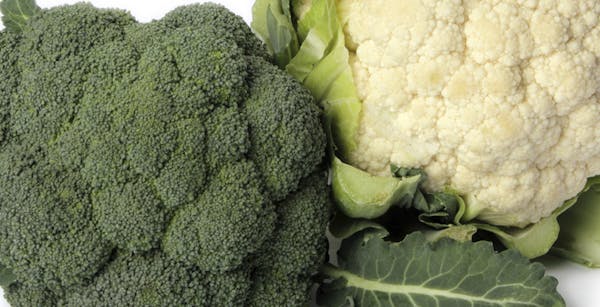 Broccoli and cauliflower.