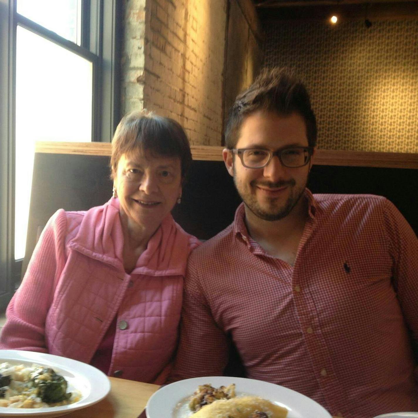 Barbara Mahigel and her son, Mike.