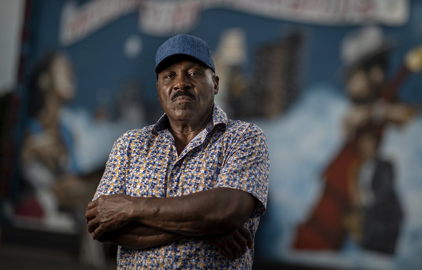 The longtime civil-rights activist Spike Moss on Plymouth Ave and Broadway Avenue in north Minneapolis.] Jerry Holt •Jerry.Holt@startribune.com Past local civil rights leaders weigh in on the present. The longtime civil-rights activist Spike Moss Thursday July 10th , 2020 in Minneapolis ,MN.