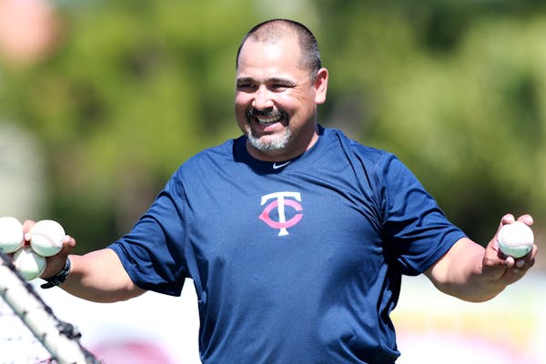 New bullpen coach Eddie Guardado: "A lot of guys helped me on the way up — Rick Aguilera, Rick Anderson, Kirby [Puckett]. It's time for me to give b