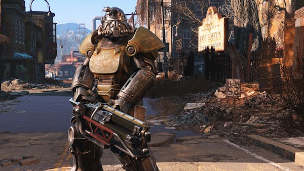 "Fallout 4" features powered armor that can be customized to your heart's content.