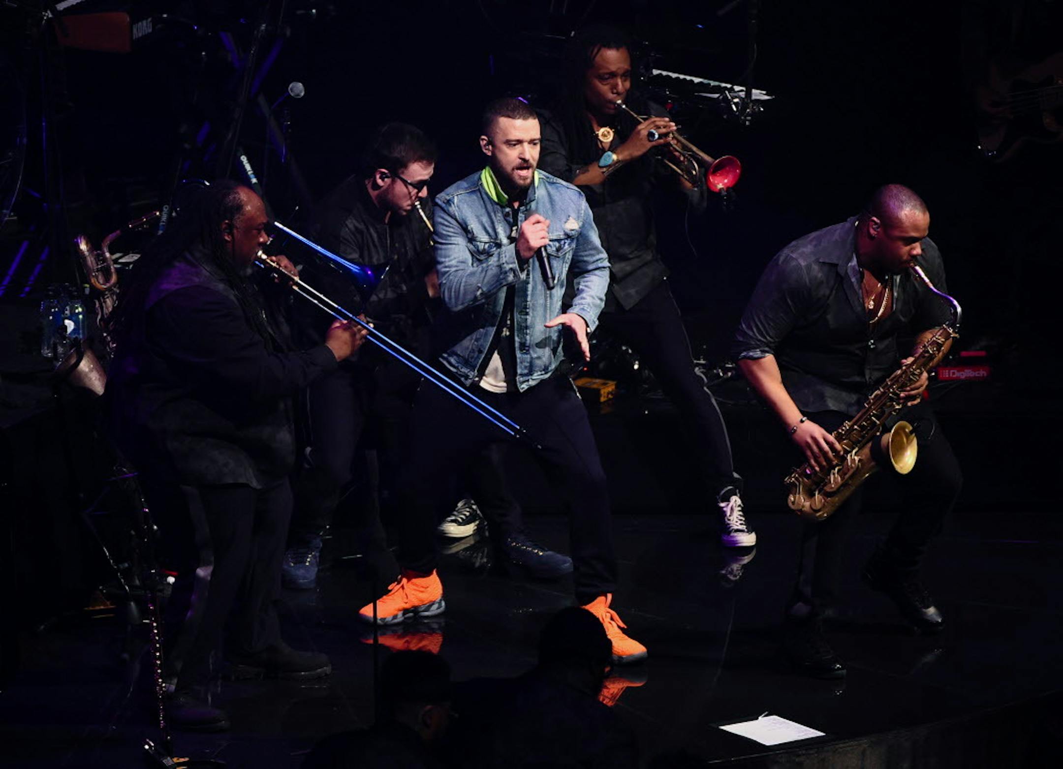 Singer Justin Timberlake performs at Madison Square Garden during the Man of the Woods Tour on Thursday, March 22, 2018, in New York.