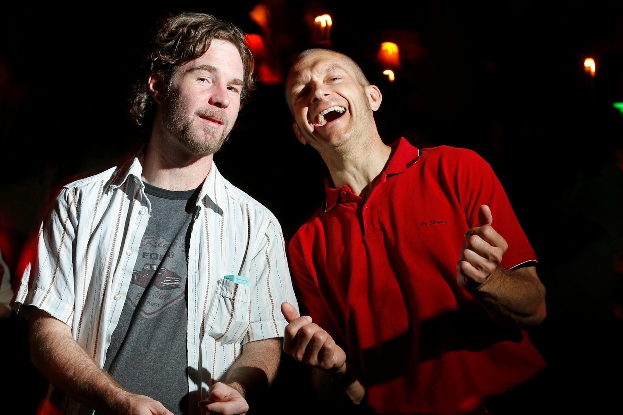 DJs Brian Engel and Greg Waletski at the Kitty Cat Klub.