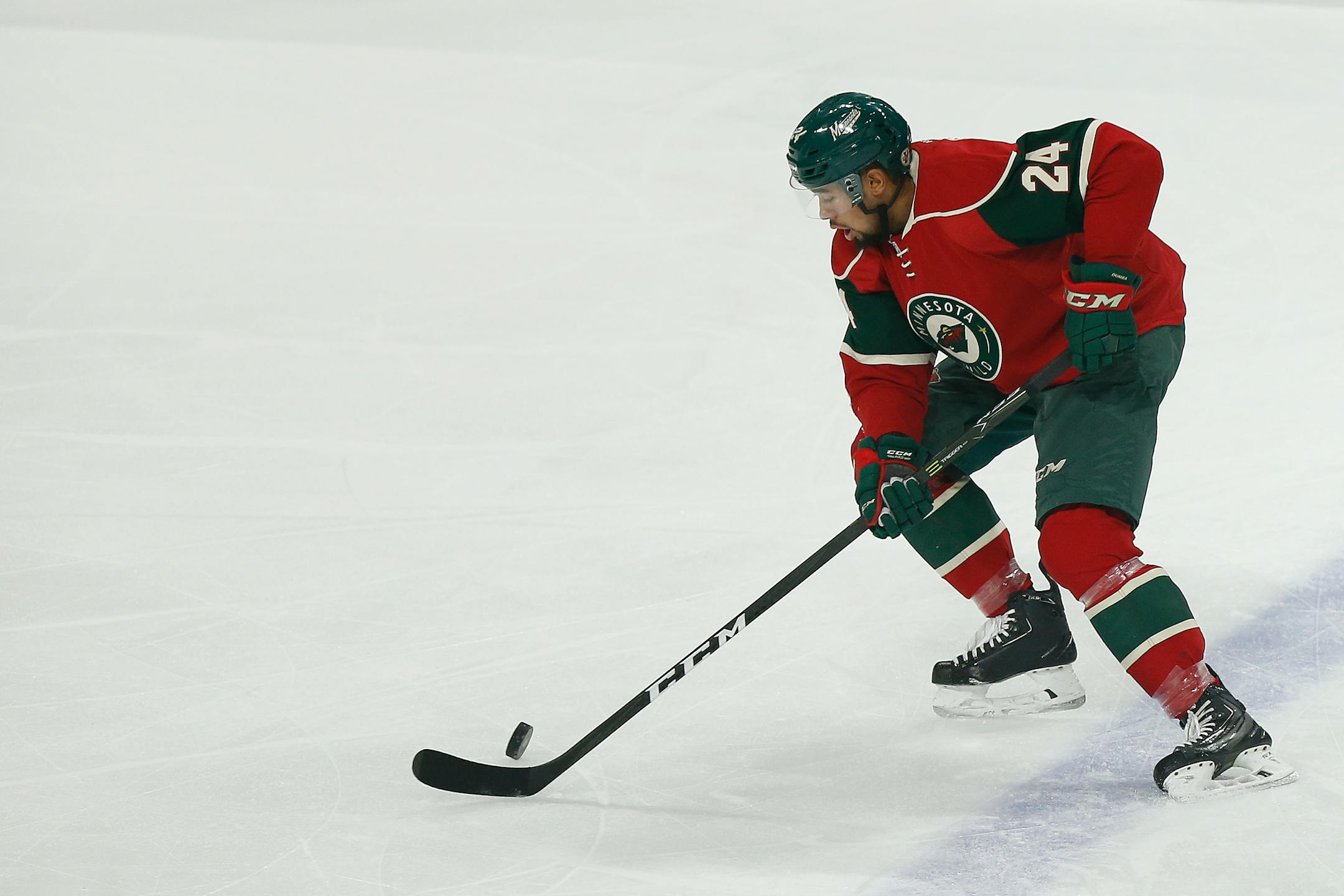 Defenseman Matt Dumba wound up playing against the Toronto Maple Leafs on Thursday because Marco Scandella wasn't able to go because of an illness.