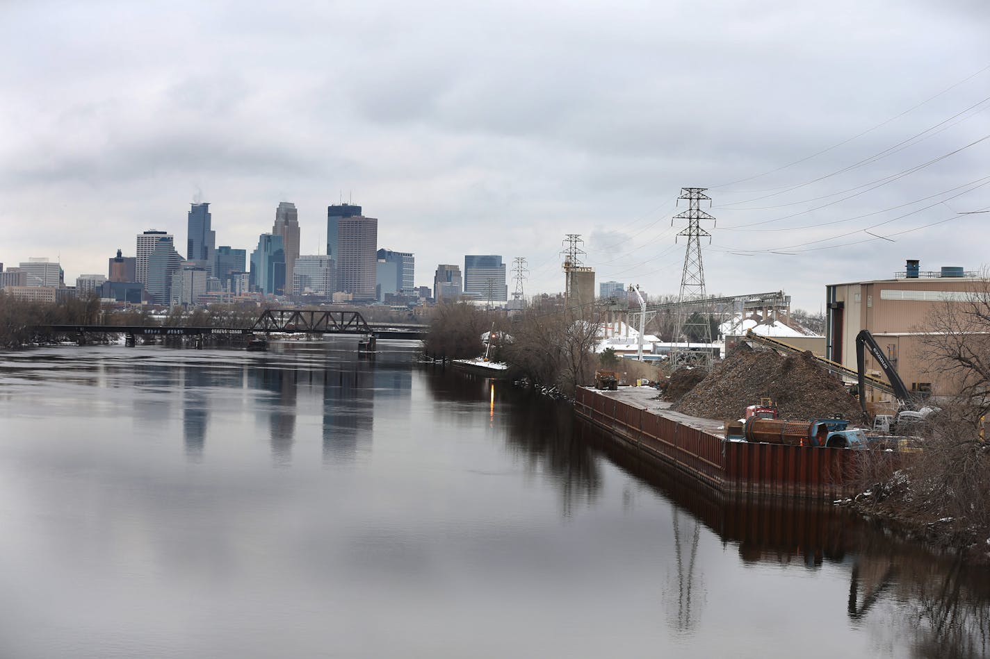 Northern Metal Recycling metal shredder building located on the Mississippi River just south of the Lowry Avenue Bridge Wednesday December 2, 2015 in Minneapolis, MN.] Jerry Holt /Jerry.Holt@Startribune.com