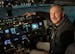 Former Discovery shuttle pilot Curt Brown was testing a Sun Country simulator last week in the Twin Cities just days after he was inducted into the U.