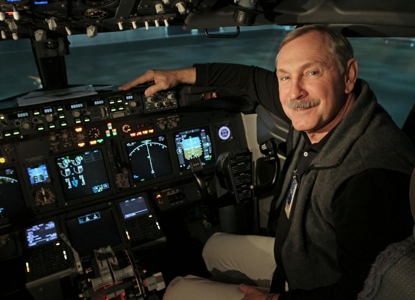 Former Discovery shuttle pilot Curt Brown was testing a Sun Country simulator last week in the Twin Cities just days after he was inducted into the U.S. Astronaut Hall of Fame.