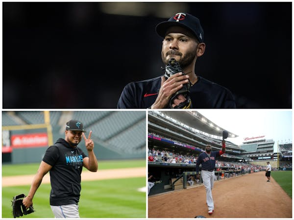 Just a few months after the Twins traded Luis Arráez (bottom left) for Pablo López (top), the deal is already evoking the memory of the franchise lo